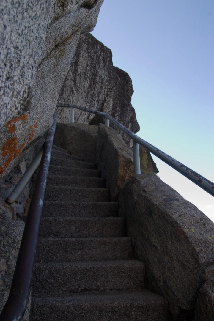 The stairs up to Moro Rock