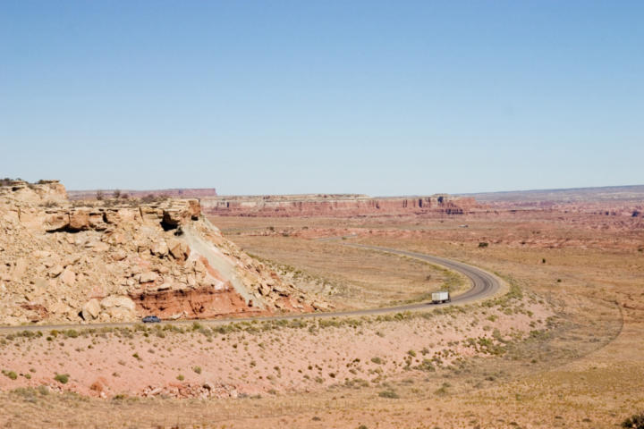 The road down to the valley