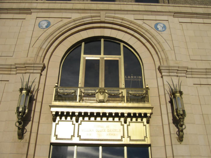 A clock tower’s entrance