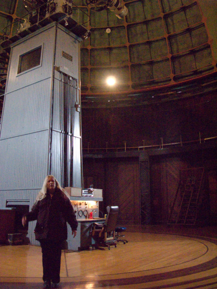 The instrument panel, 16 feet below the scope