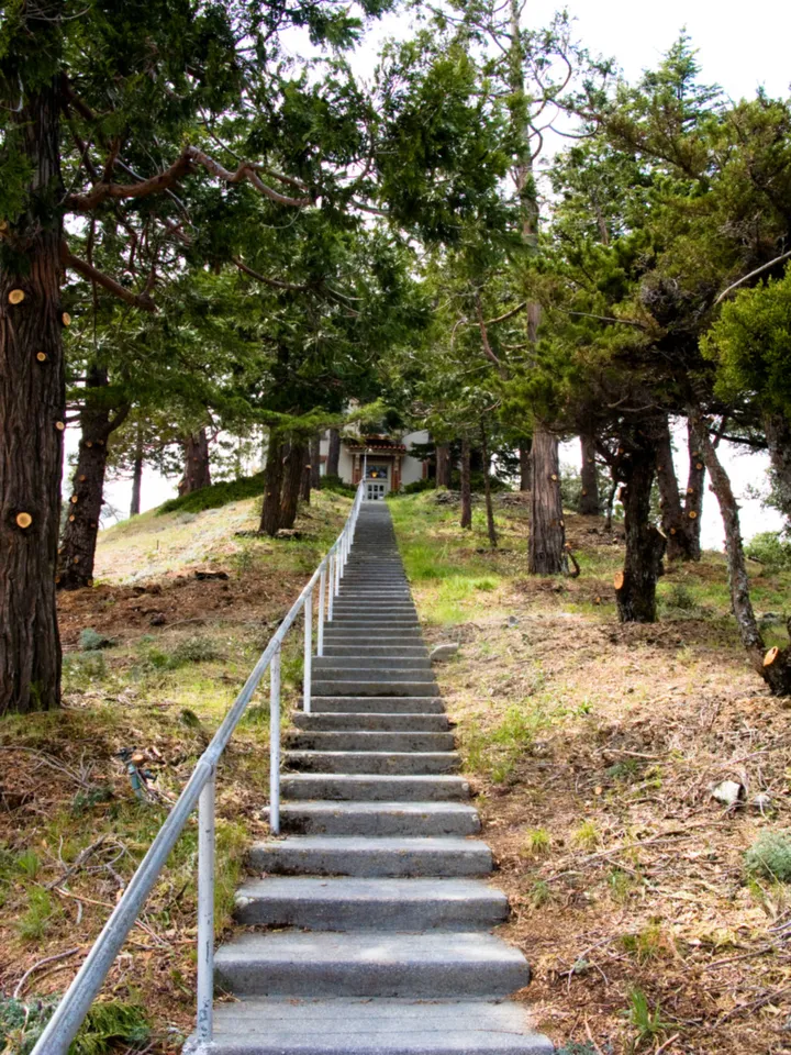 Stairs to the dormitories